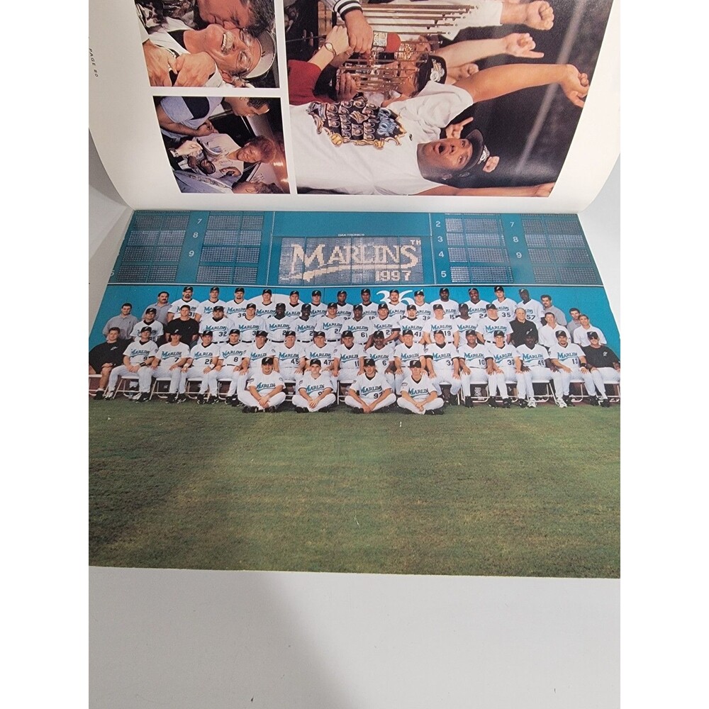 Florida Marlins 1997 World Series Champions Commemorative Book Edgar Renteria